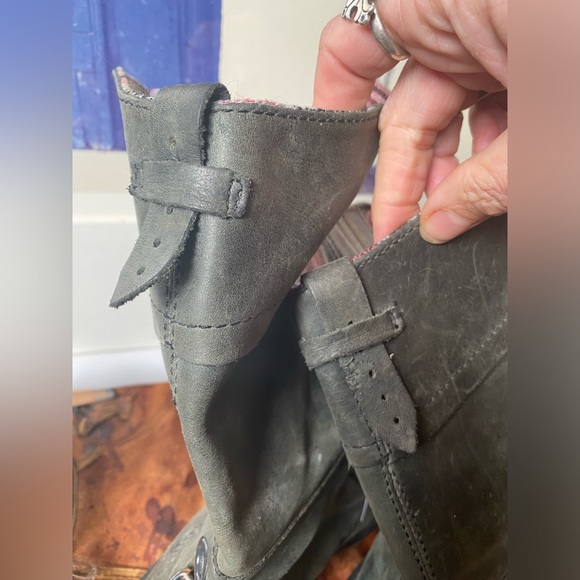 Dr.Martens Triumph 1914 boots black leather spartan fabric grip outsoles size 9 - Picture 13 of 15